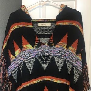 Yahada brand; bright-colored sweater jacket; one size fits most